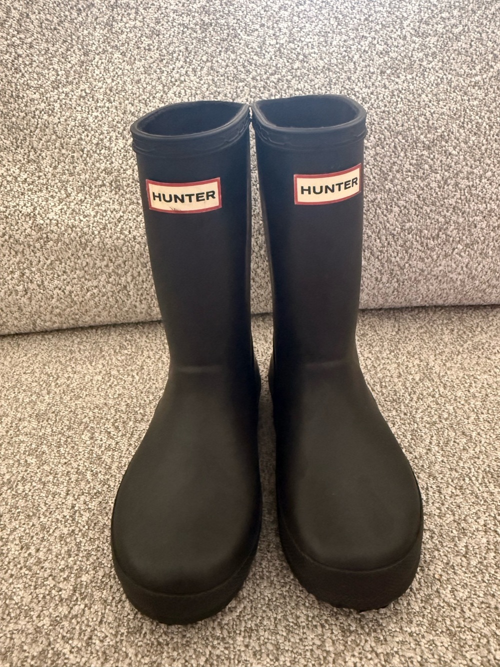 Hunter Kids Black Tall Classic Waterproof Rain Boots